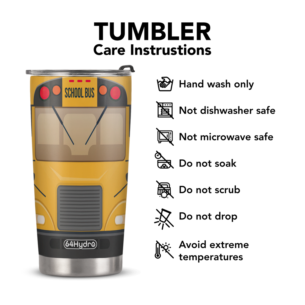 School Bus Kid ANRZ04113241FI Stainless Steel Tumbler