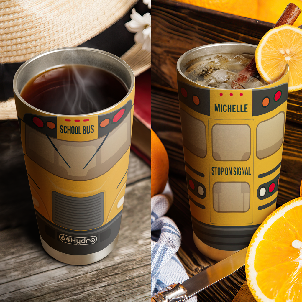 School Bus Kid ANRZ04113241FI Stainless Steel Tumbler