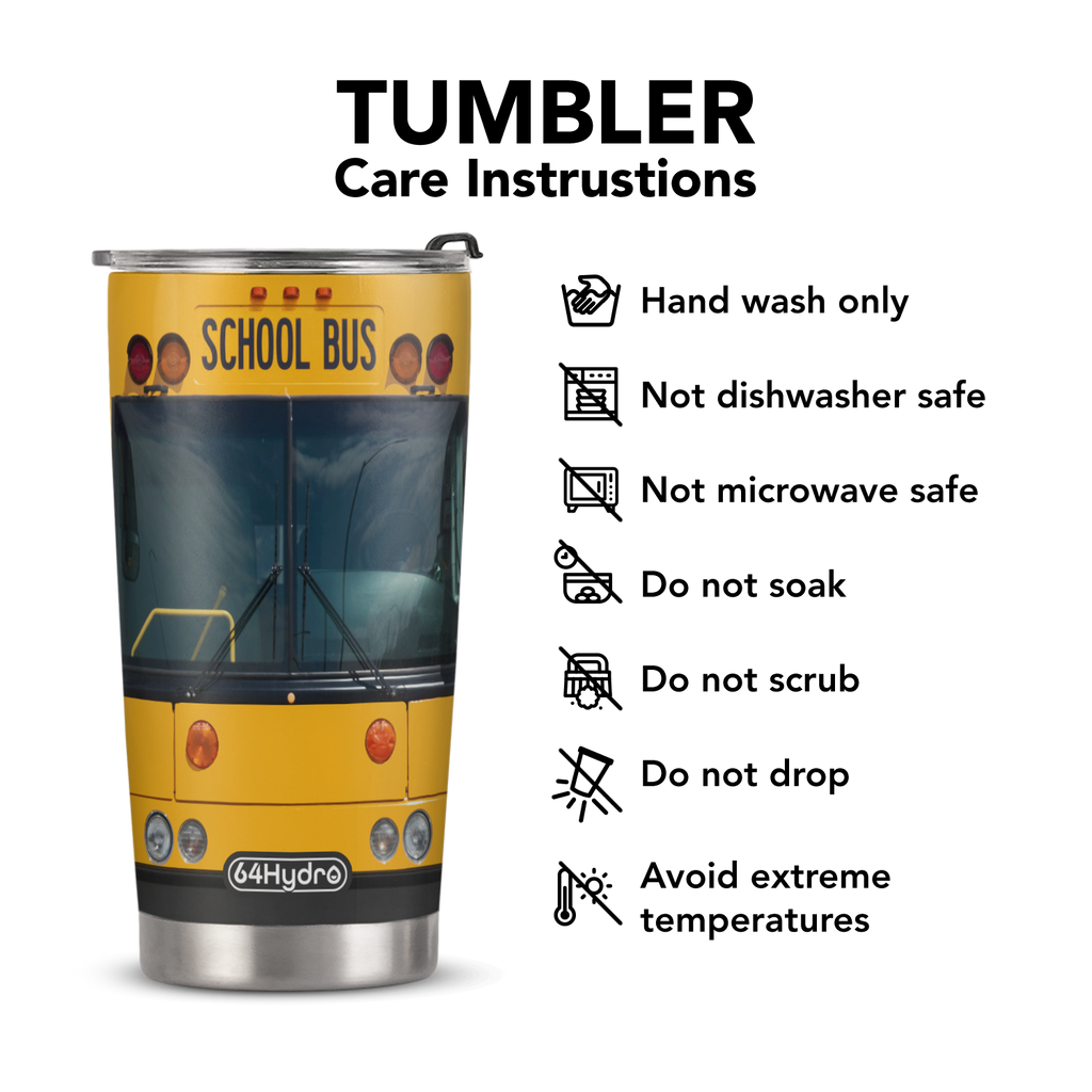 School Bus Lover ANRZ04114036KG Stainless Steel Tumbler