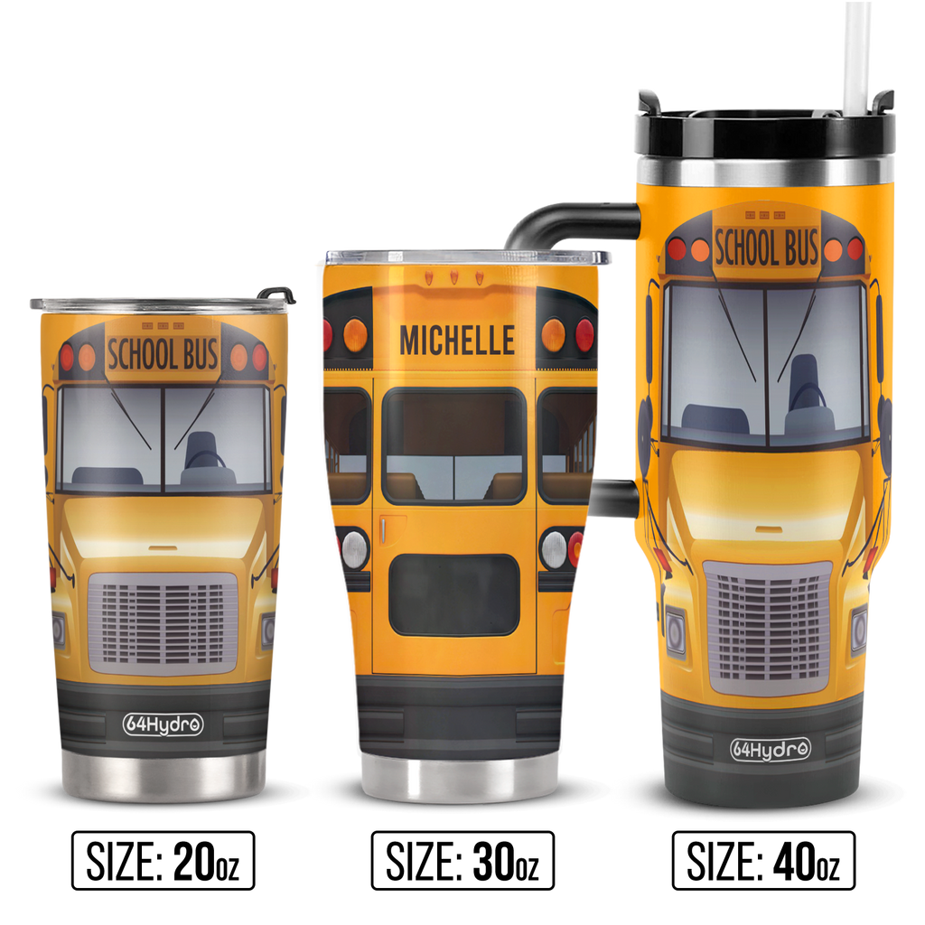 School Bus ANRZ04115289AE Stainless Steel Tumbler