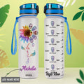 Skull Mandala Sunflower HHRZ09082547UP Water Tracker Bottle