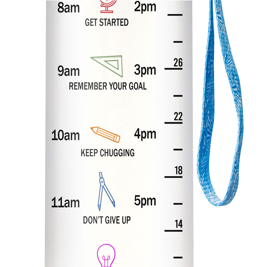 Teacher Daily Affirmations HHRZ26079653ZL Water Tracker Bottle