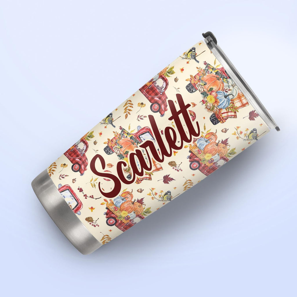 Truck Autumn Pattern HTRZ28085597TW Stainless Steel Tumbler