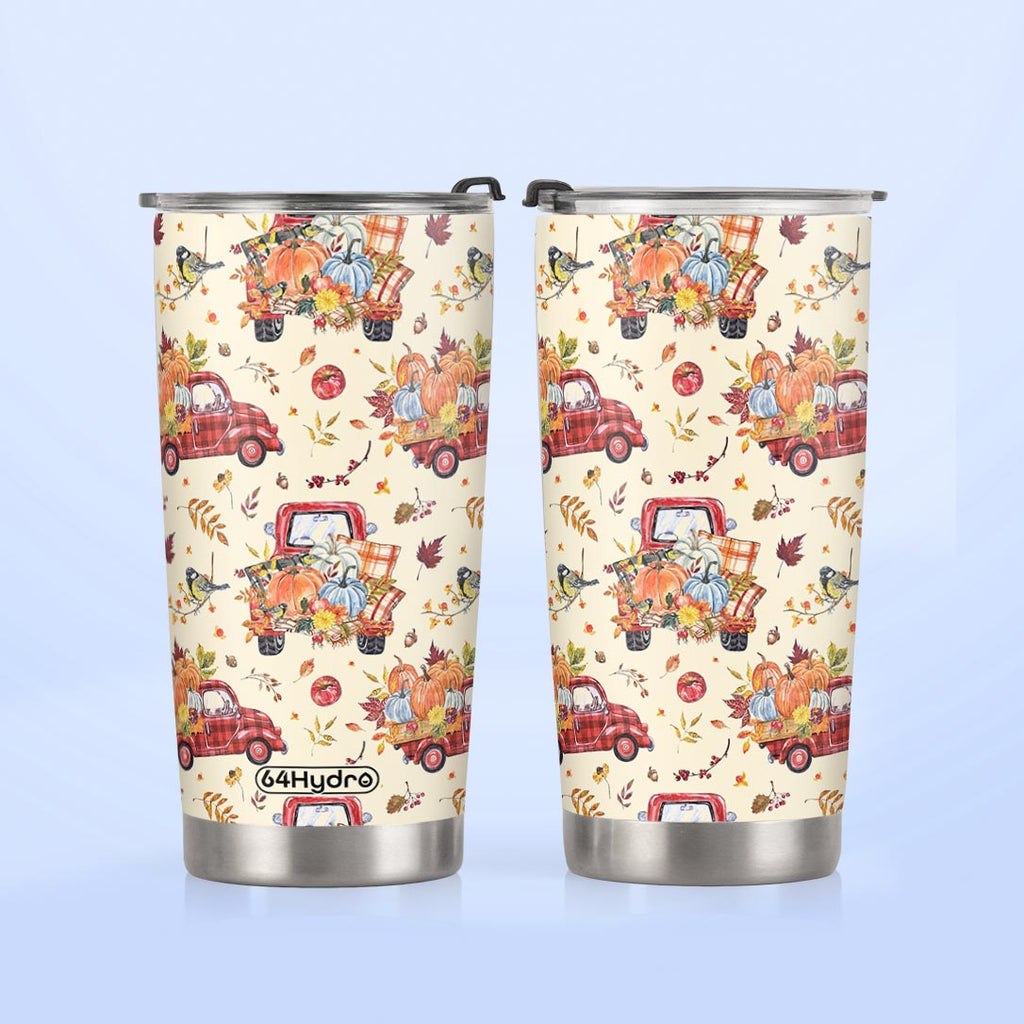 Truck Autumn Pattern HTRZ28085597TW Stainless Steel Tumbler