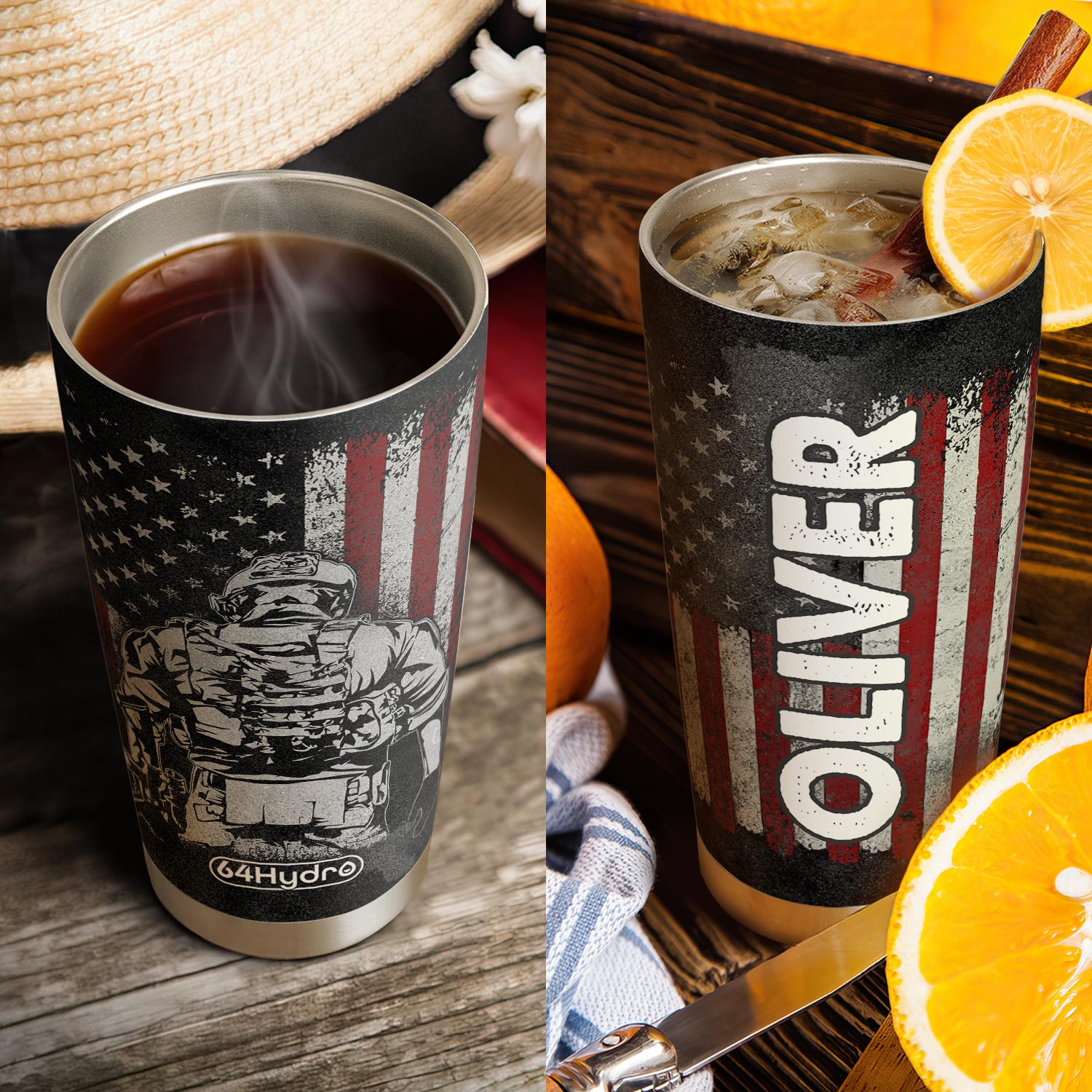 Veteran Proud HTRZ24081416DC Stainless Steel Tumbler