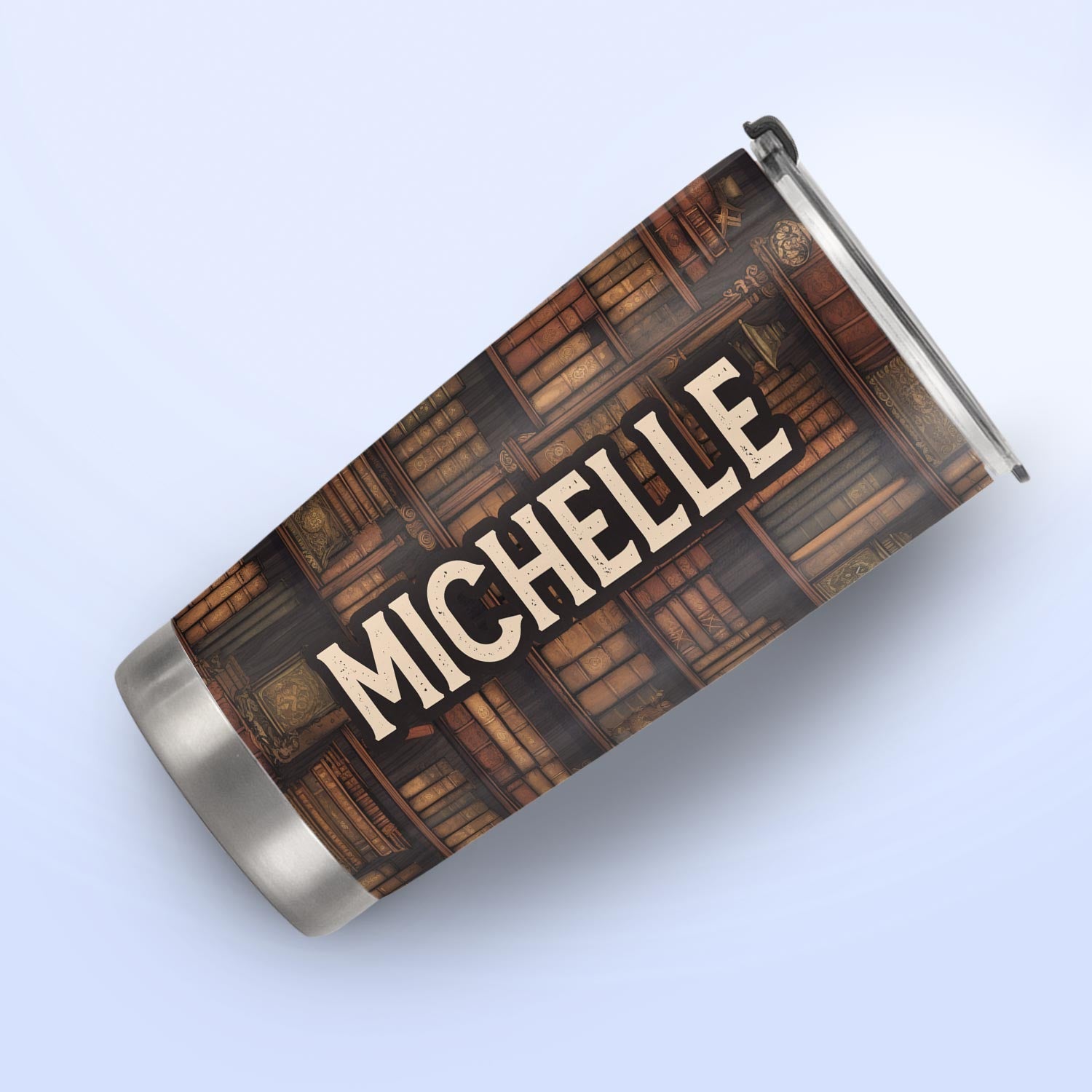 Vintage Book Pattern HTRZ19093734FW Stainless Steel Tumbler