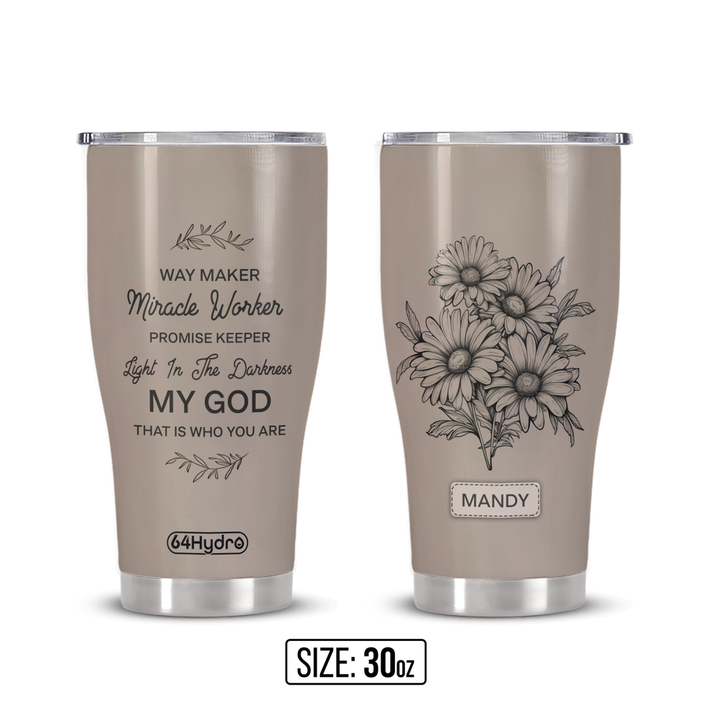 Way Maker Miracle Worker Daisy ANRZ04113007KJ Stainless Steel Tumbler