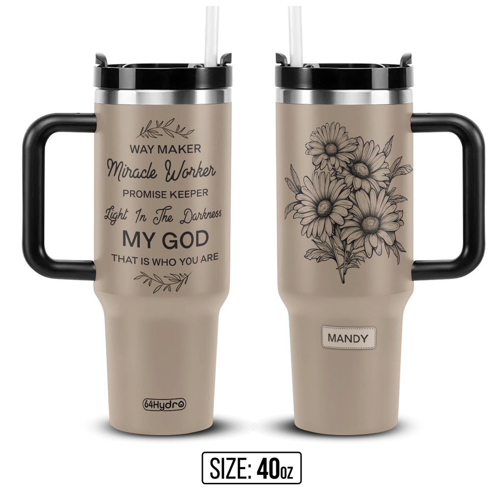 Way Maker Miracle Worker Daisy ANRZ04113007KJ Stainless Steel Tumbler