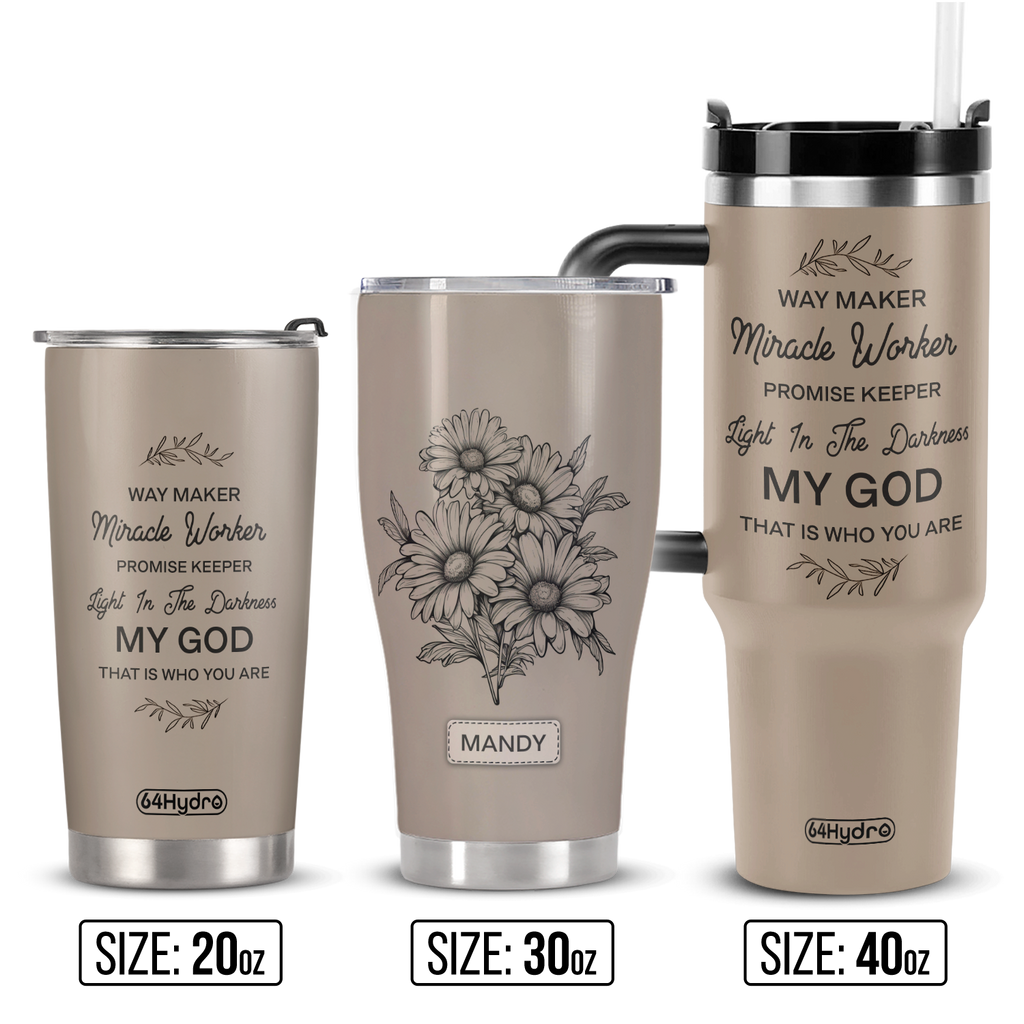 Way Maker Miracle Worker Daisy ANRZ04113007KJ Stainless Steel Tumbler