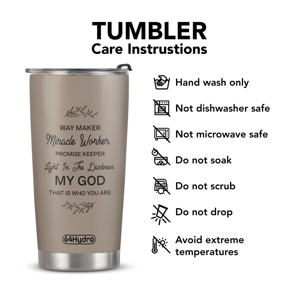 Way Maker Miracle Worker Daisy ANRZ04113007KJ Stainless Steel Tumbler