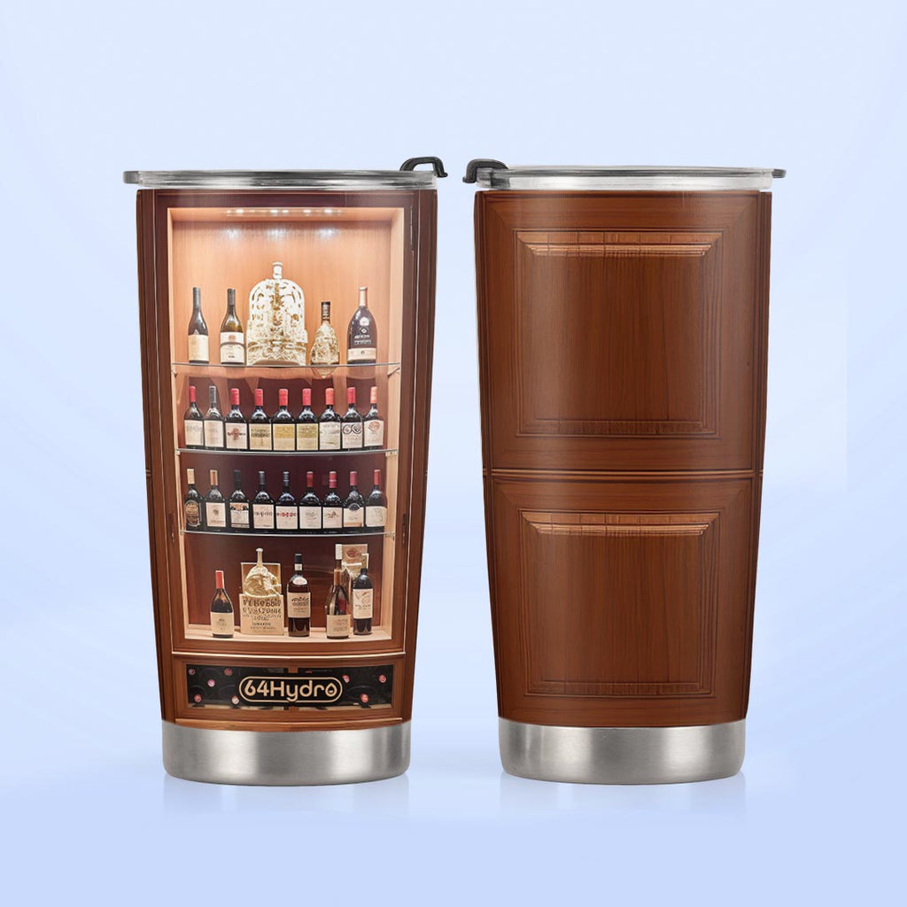 Wooden Wine Cabinet HHRZ20092630OQ Stainless Steel Tumbler