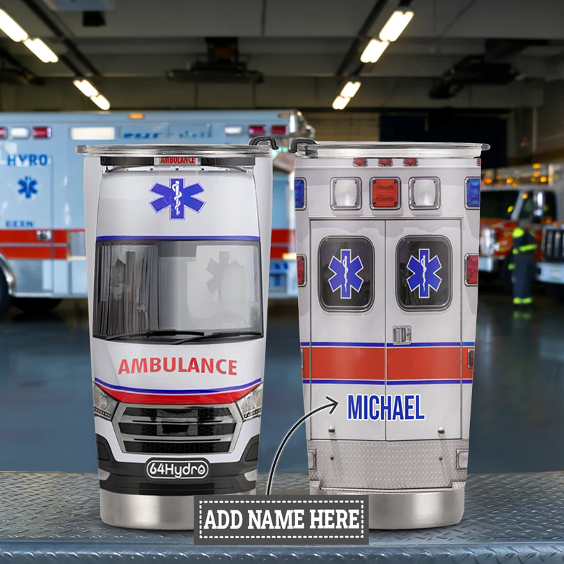 Ambulance Car ANRZ04113393BQ Stainless Steel Tumbler
