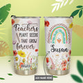 Teachers Plant Seeds That Grow Forever HTRZ26078310GN Stainless Steel Tumbler
